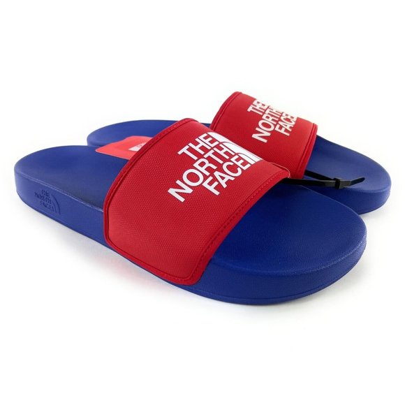 The North Face Men's Basecamp III Blue Red Slide Sandals Sizes 7 - 12 - Picture 1 of 8